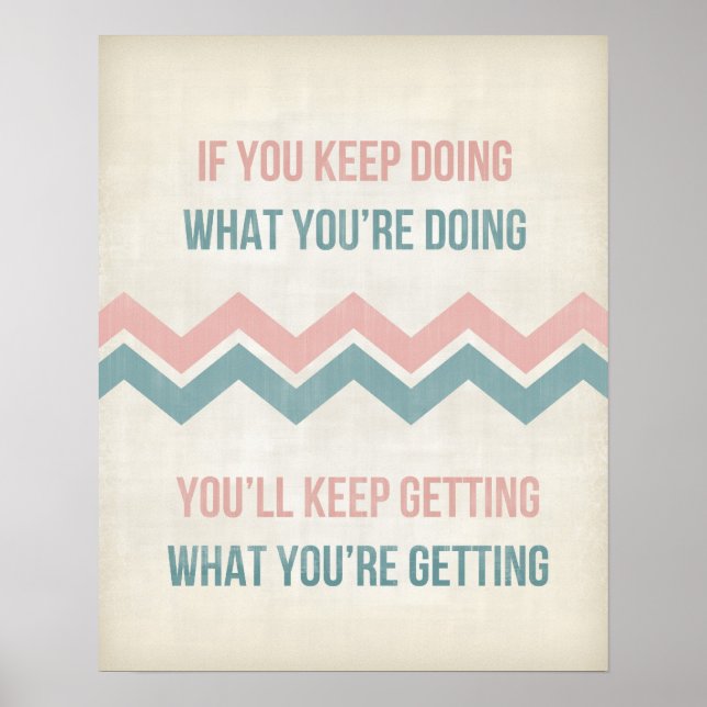 Inspirational quote art typography poster print (Front)