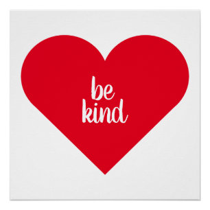 Inspirational Quote Be Kind Poster