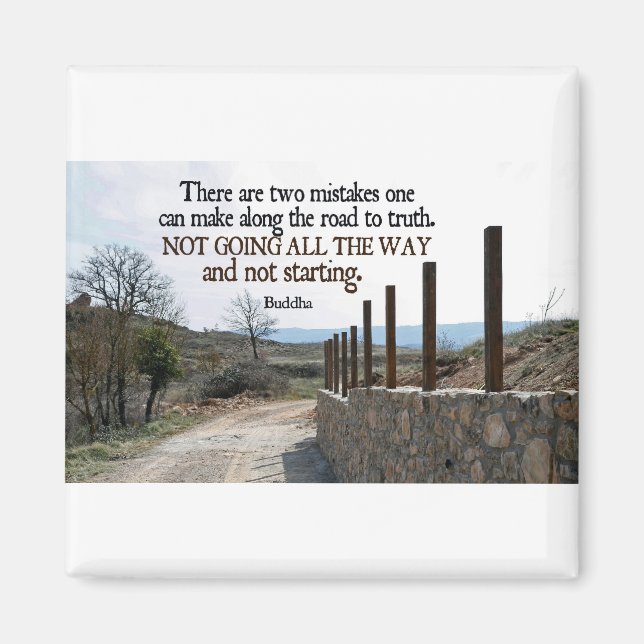 Inspirational Quote -- Buddha Magnet (Front)