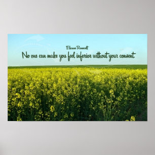 Inspirational Quote by Eleanor Roosevelt Poster