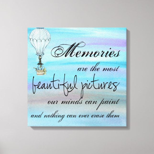 Inspirational Quote Canvas Print (Front)