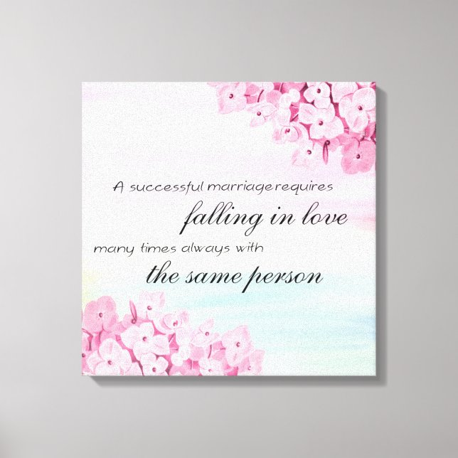 Inspirational Quote Canvas Print (Front)