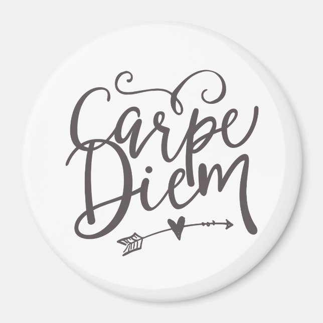 Inspirational Quote Carpe Diem Sieze The Day Magnet (Front)