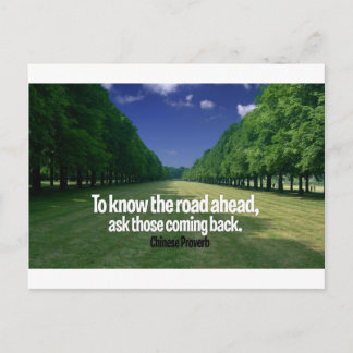 Inspirational Quote -- Chinese Proverb Postcard