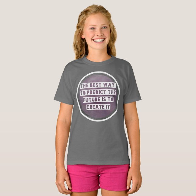 Inspirational Quote Create Future Kids T-shirt (Front Full)