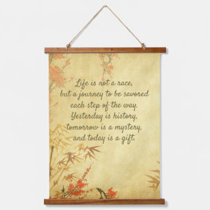 Inspirational Quote, Custom 26"x36" Vertical Panel Hanging Tapestry