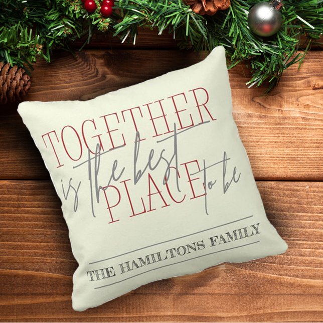 Inspirational Quote | Custom Family | Throw Pillow (Creator Uploaded)