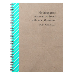 Inspirational Quote Custom Notebook