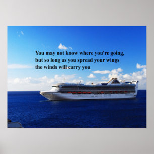 Inspirational quote Finding your way through life Poster