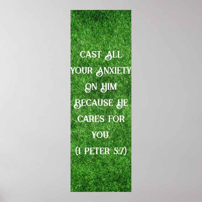 Inspirational Quote For Anxiety Poster (Front)