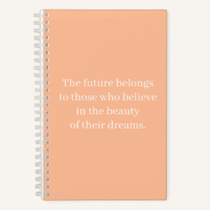 Inspirational Quote for School Spiral Notebook