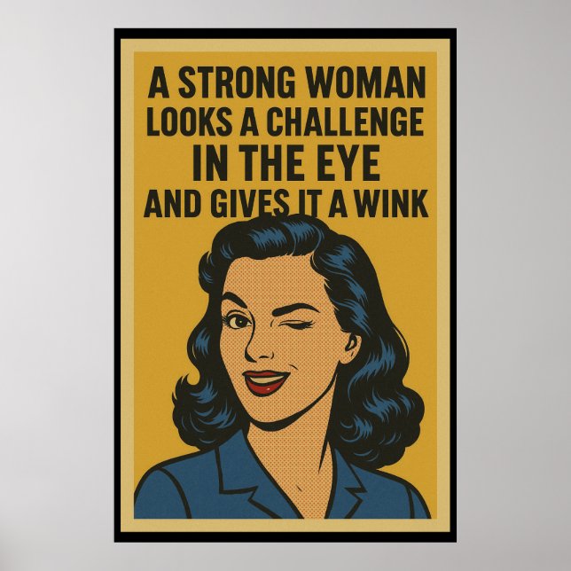 Inspirational Quote For Women Poster (Front)