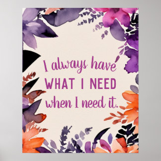 Inspirational Quote Gratitude Magical Motivational Poster