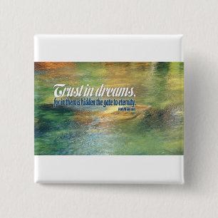 Inspirational Quote -- Kahlil Gibran 15 Cm Square Badge