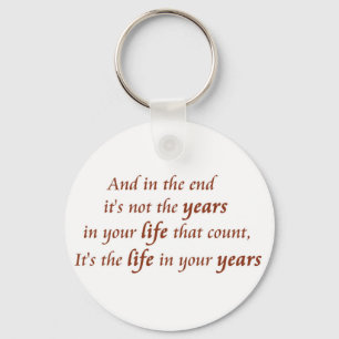 Inspirational quote keychains