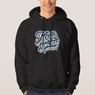 Inspirational quote l cool text l men black hoodie