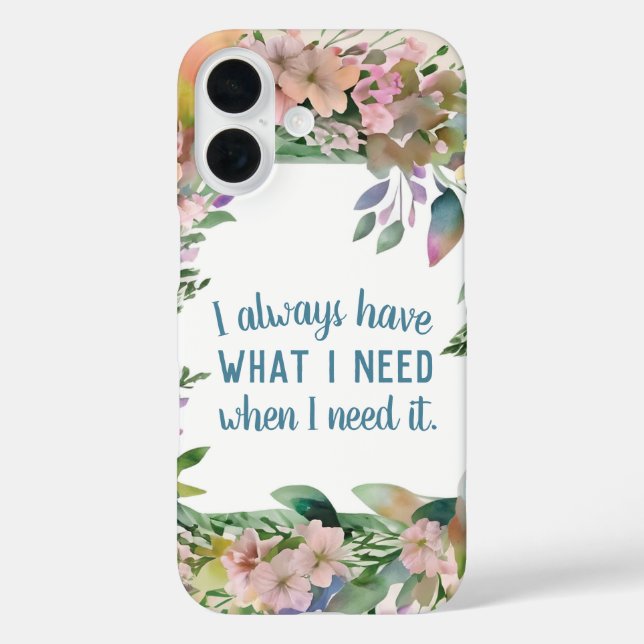 Inspirational Quote Law of Attraction Motivational Case-Mate iPhone Case (Back)