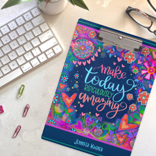 Inspirational Quote Make Today Amazing  Clipboard