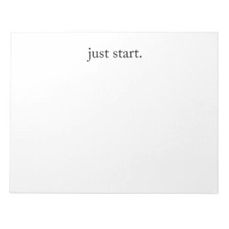 Inspirational Quote Minimalist Notepad