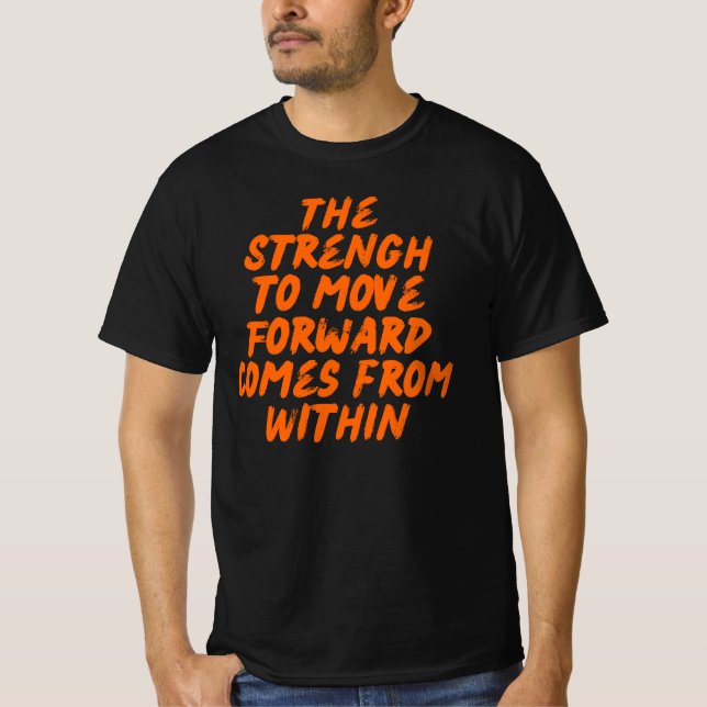 Inspirational Quote Minimalist Typography T-Shirt (Front)