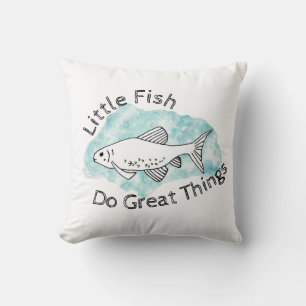 Inspirational Quote Motivational Animal Fish Cushion