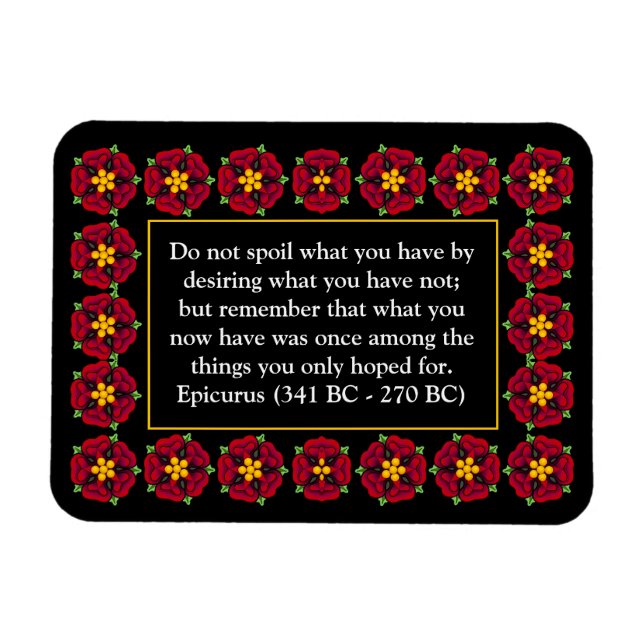 Inspirational Quote On Disire Magnet (Horizontal)