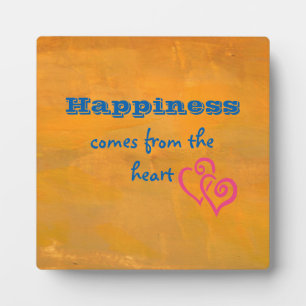 Inspirational Quote on Happiness Plaque
