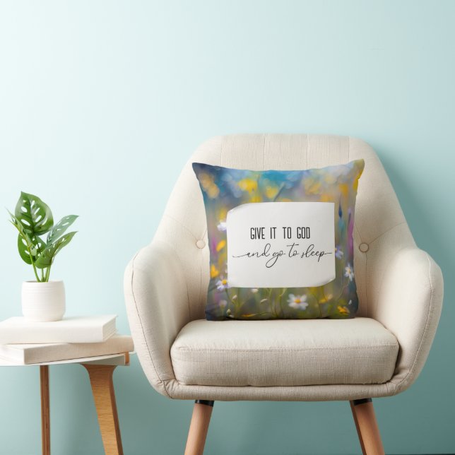 Inspirational Quote On Wildflowers Cushion (Chair)