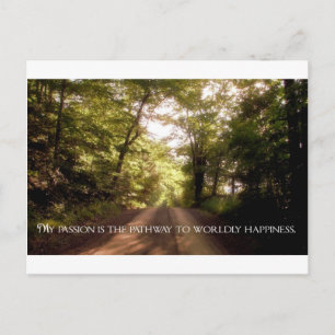 Inspirational Quote -- Passion Postcard