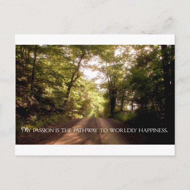 Inspirational Quote -- Passion Postcard (Front)