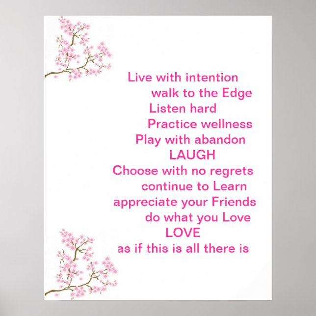 Inspirational Quote Poster (Front)