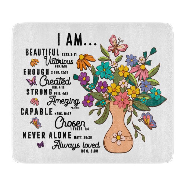 Inspirational Quote/Sayings/Dragonfly Cutting Board (Front)