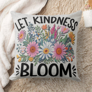Inspirational Quote/Sayings/Flowers Cushion