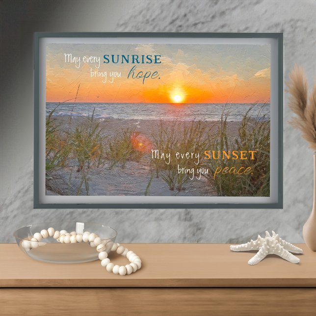Inspirational Quote Sunrise Painting Photo Print (Inspirational Quote Sunrise Painting Photo Print)