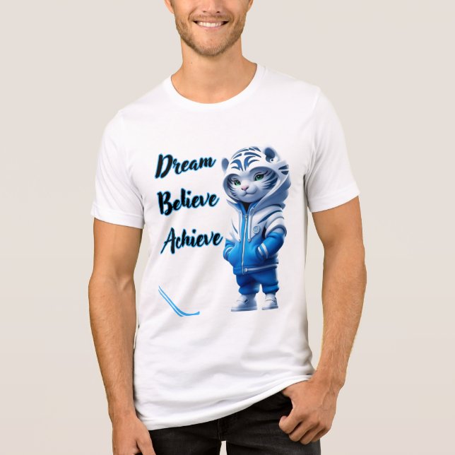  Inspirational Quote Tee for Men & Women, Casual  (Front)