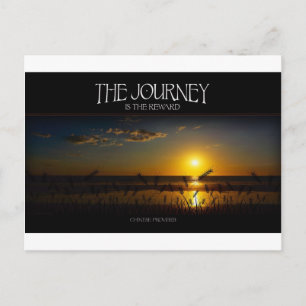 Inspirational Quote -- The Journey of Life Postcard