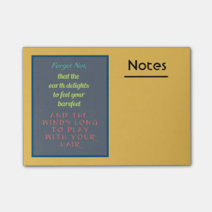 Inspirational Quote Typography Post-it Notes