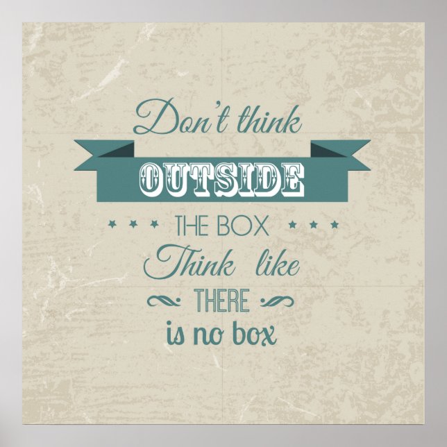 Inspirational quote typography poster (Front)