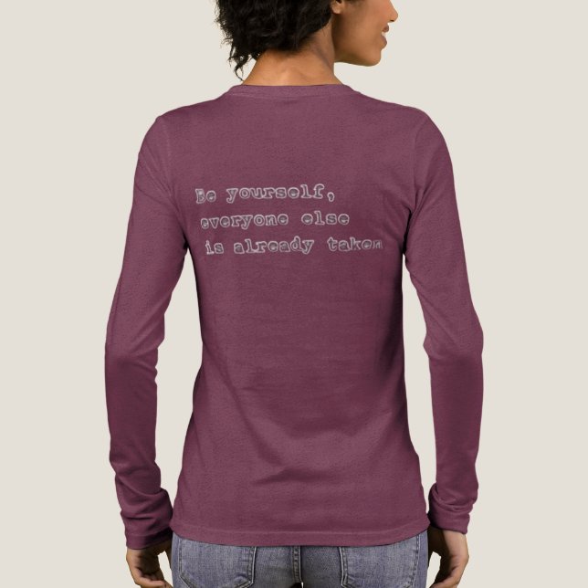 Inspirational Quote Typography Tri-Blend Shirt (Back)