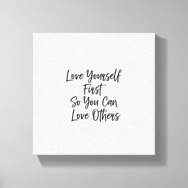 Inspirational Quote Wall Art| Minimalist Canvas wi Print (Front)