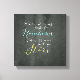 Inspirational Quote Wall Canvas Print