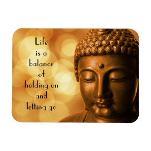 Inspirational Quote with a Buddha Image Magnet