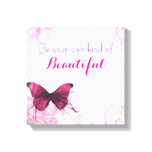 Inspirational Quote With A Watercolor Butterfly