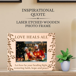 Inspirational Quote with Love, Faith, Peace & Hope Etched Frames