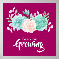 Inspirational Quote with Pastel Flowers
