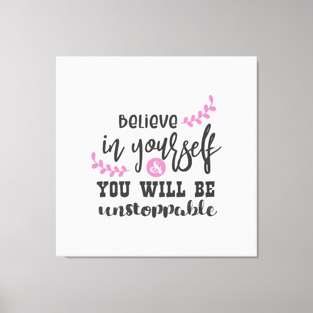 Inspirational Quotes Design   Canvas Print (Front)