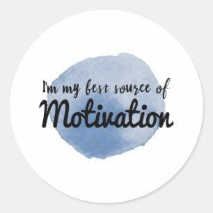 Inspirational quotes for hard workers classic round sticker