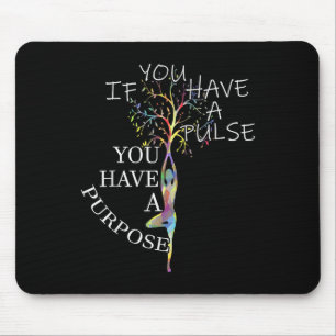 Inspirational Quotes Graphic Motivational Yoga Gif Mouse Pad