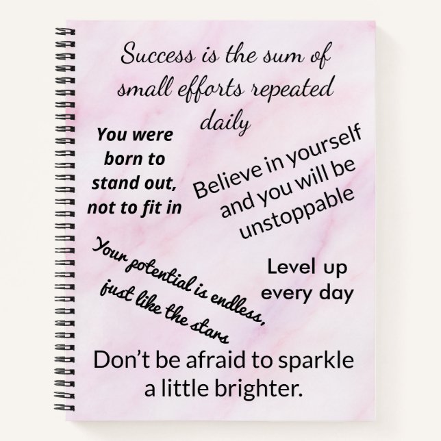 Inspirational Quotes Notebook (Front)
