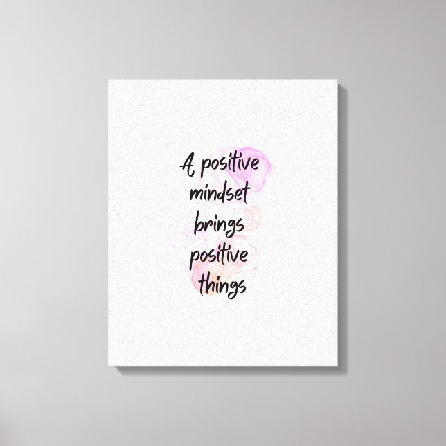 inspirational quotes positive, Get Motivated Canvas Print (Front)